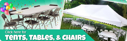 Tent, Table, Chairs