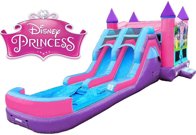 Princess Bounce House & Water Slide Combo