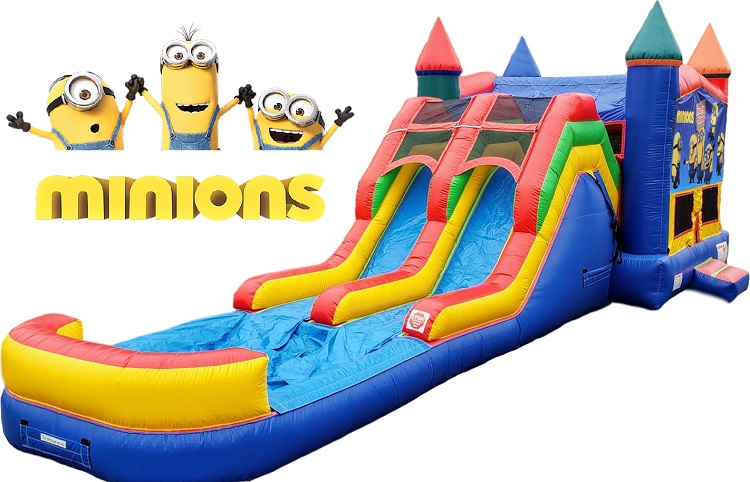 Minions Bounce House & Double Slide Combo
