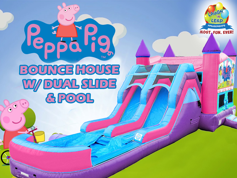 Peppa Pig Bounce House & Water Slide Combo