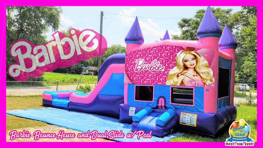 Barbie Bounce House & Water Slide Combo