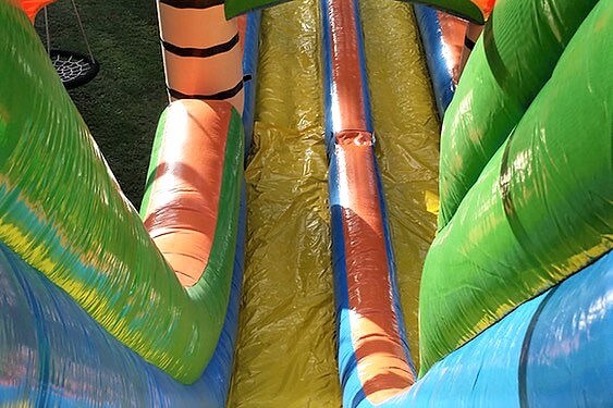 Luau Double Lane Water Slide - 25 feet tall