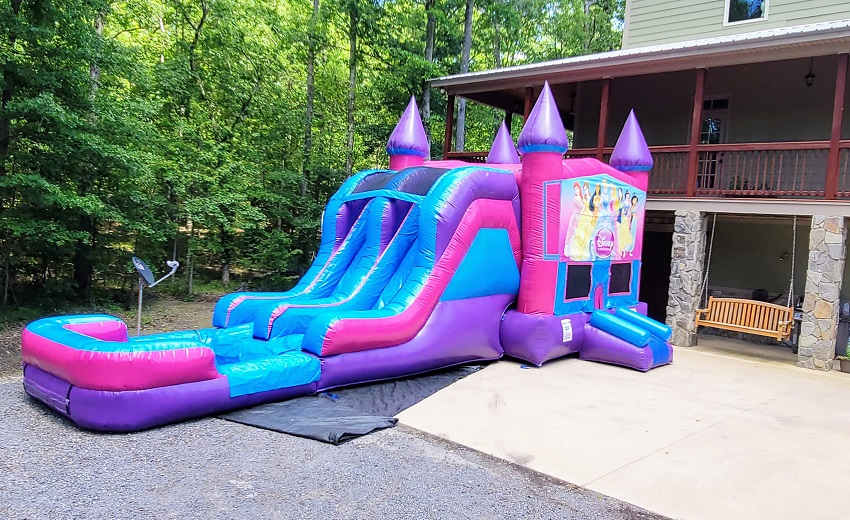 Princess Bounce House & Water Slide Combo