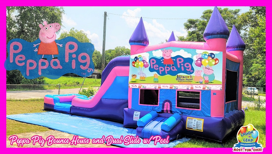 Peppa Pig Bounce House & Water Slide Combo