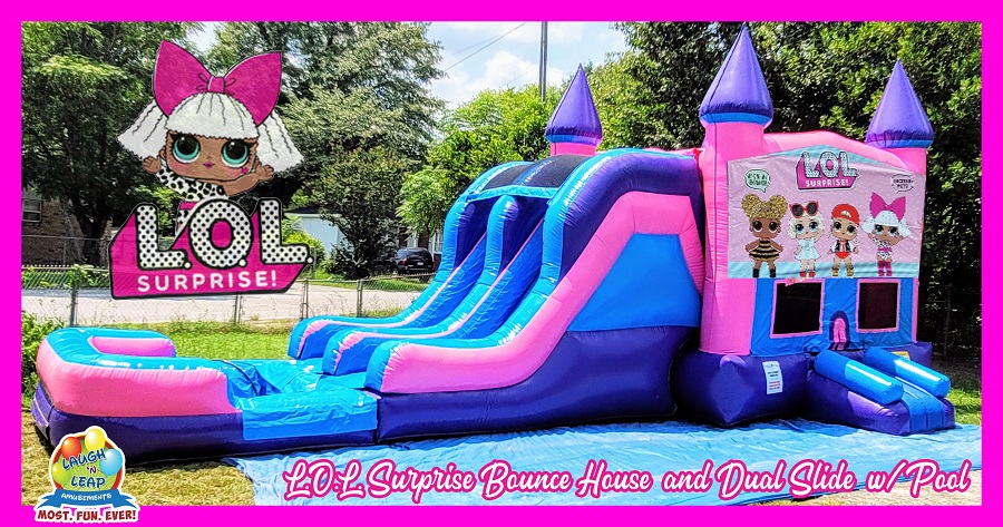 LOL SURPRISE Bounce House & Double Slide Combo