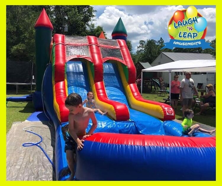 Super-Duper Combo - Bounce House w/Double Water Slides