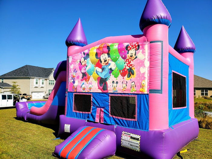 Minnie Mouse Bounce House & Slide - Dry