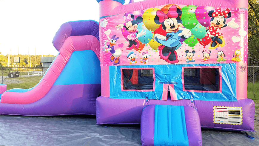 Minnie Mouse Bounce & Water Slide Combo