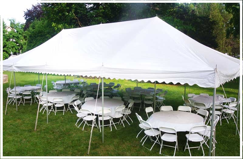 Tent: 20ft x 40ft