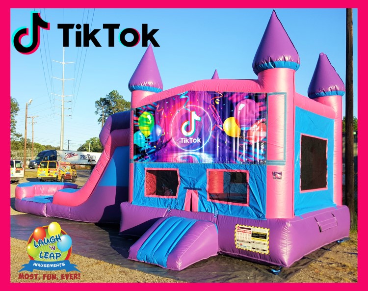TikTok Bounce House & Water Slide Combo