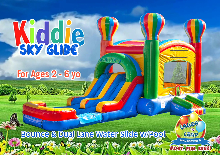 Kiddie SkyGlide Bounce & Double Slide
